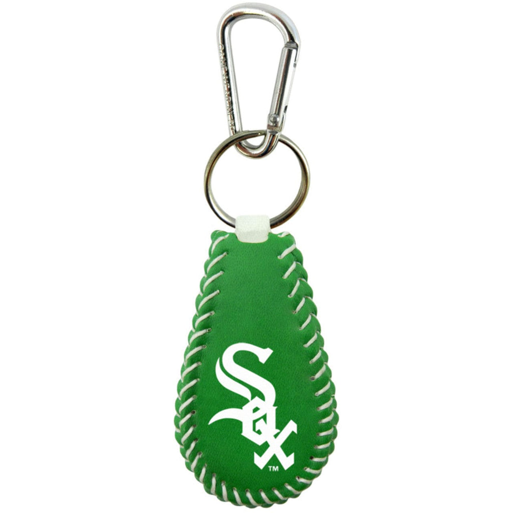 Chicago White Sox Chicago White Sox Keychain Team Color Baseball St. Patrick's Day CO 844214004375
