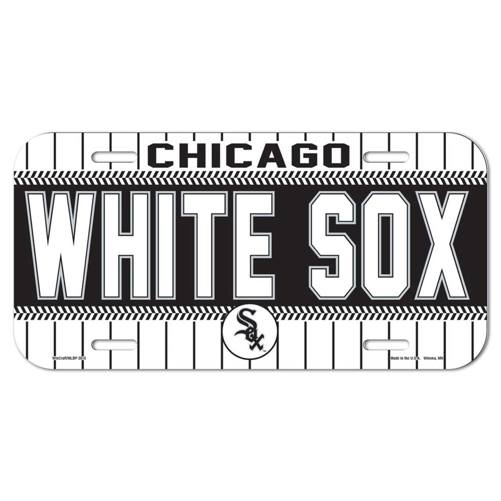 License Plate Plastic Chicago White Sox License Plate Plastic 032085858801