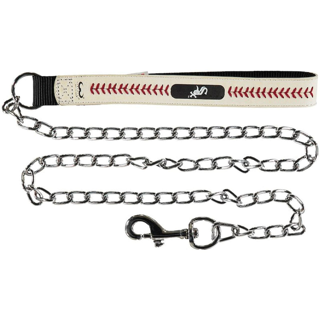 Pet Fan Gear Leash Chicago White Sox Pet Leash Leather Chain Baseball Size Medium 844214055803