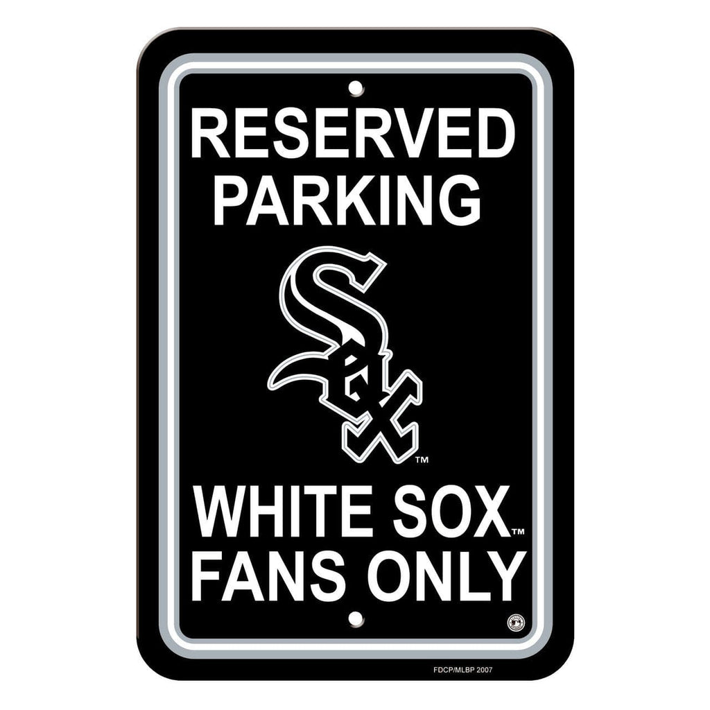 Chicago White Sox Chicago White Sox Sign 12x18 Plastic Reserved Parking Style CO 023245602044