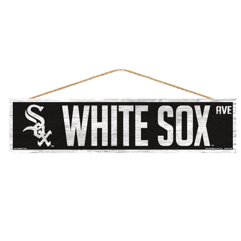 Sign 4x17 Avenue Chicago White Sox Sign 4x17 Wood Avenue Design 032085608819