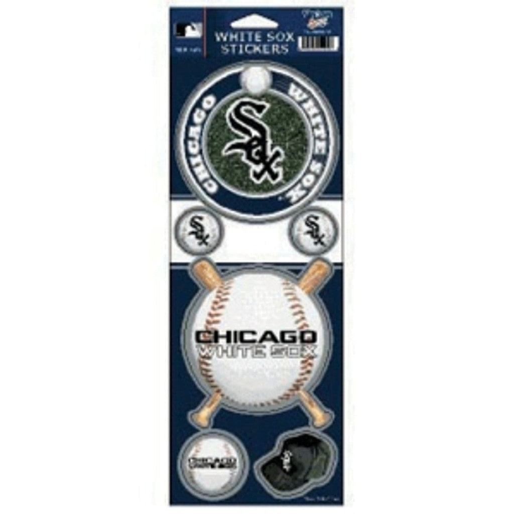 Decal 4x11 Die Cut Prismatic Chicago White Sox Stickers Prismatic - Special Order 032085207234