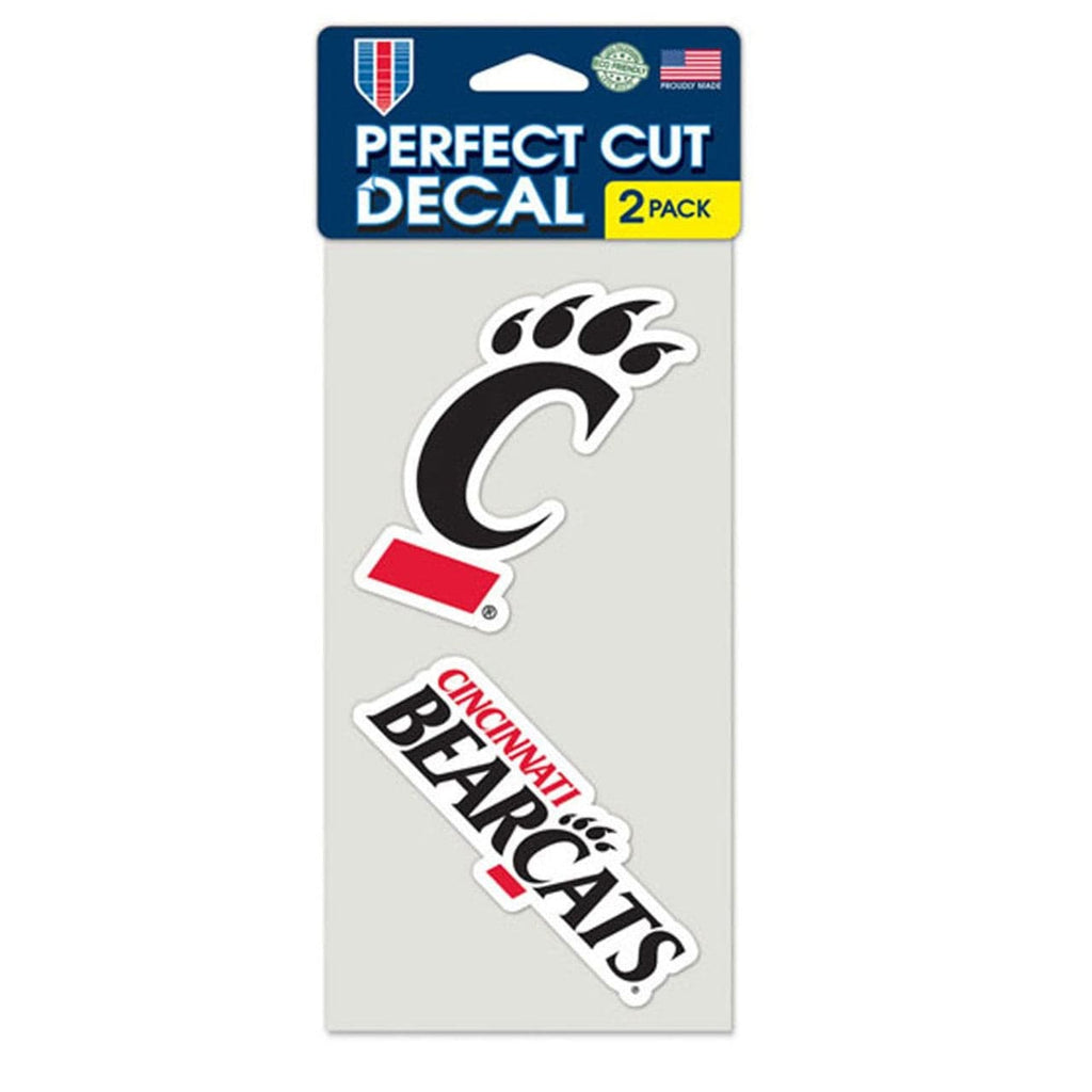 Cincinnati Bearcats Cincinnati Bearcats Decal 4x4 Perfect Cut Set of 2 Special Order 032085881168