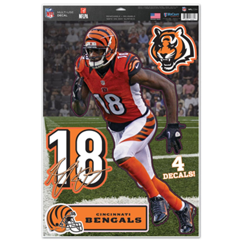 Decal 11x17 Multi Use Cincinnati Bengals A.J. Green Decal 11x17 Multi Use 032085292728