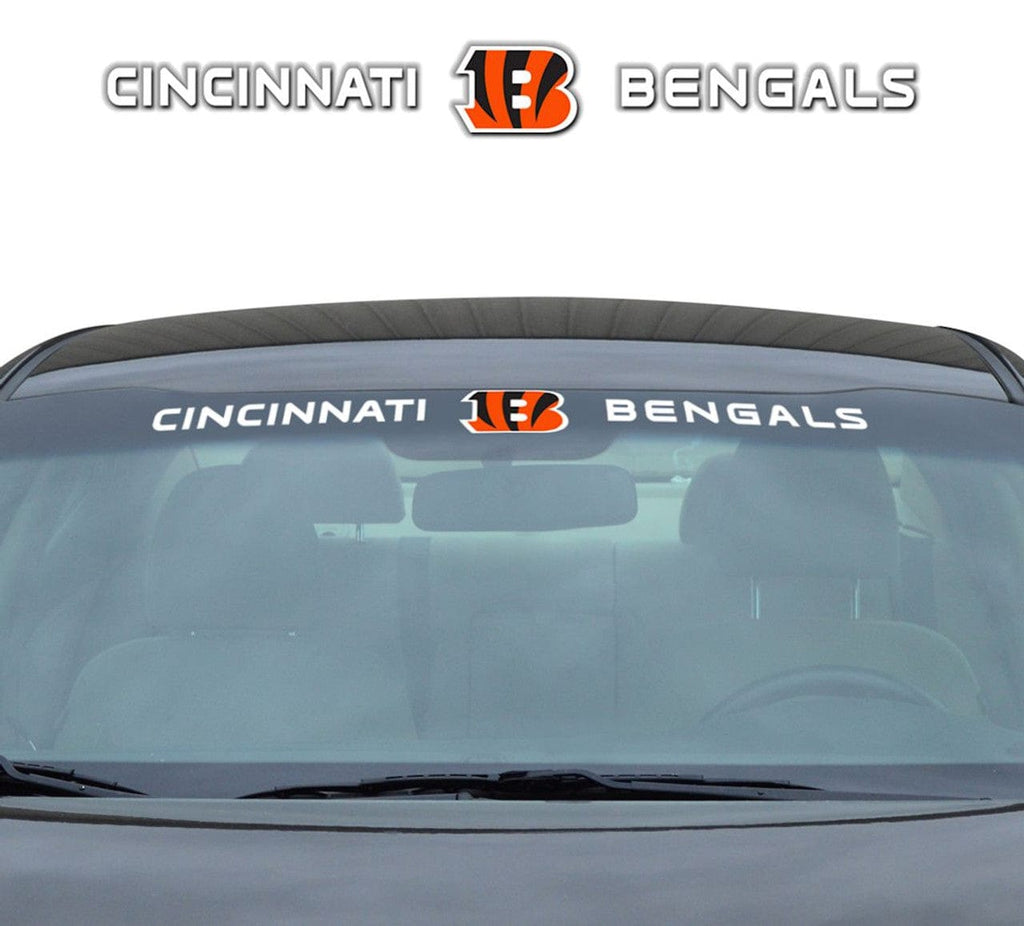 Decal 35x4 Windshield Style Cincinnati Bengals Decal 35x4 Windshield 681620802078