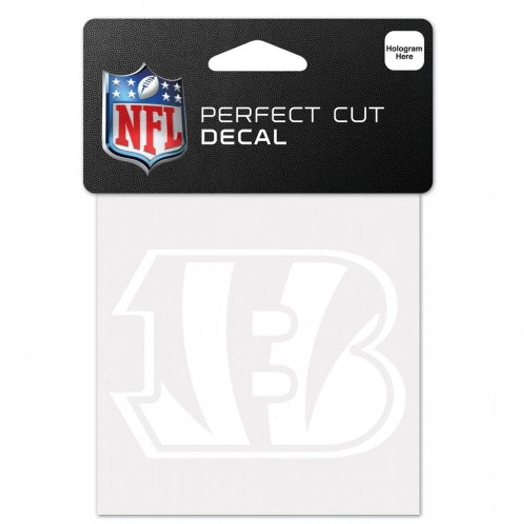 Decal 4x4 Perfect Cut White Cincinnati Bengals Decal 4x4 Perfect Cut White - Special Order 032085197061