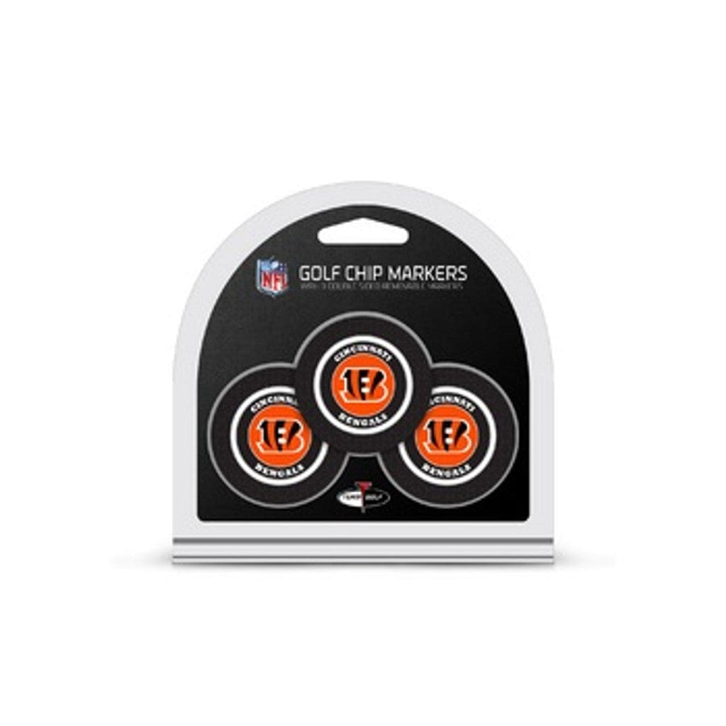 Golf Chip with Marker 3 Pack Cincinnati Bengals Golf Chip with Marker 3 Pack 637556306883