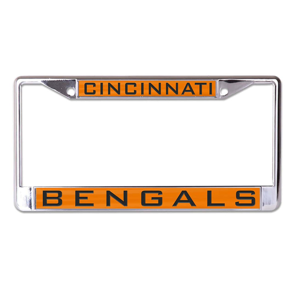 License Frame Inlaid Cincinnati Bengals License Plate Frame - Inlaid - Special Order 032085466006