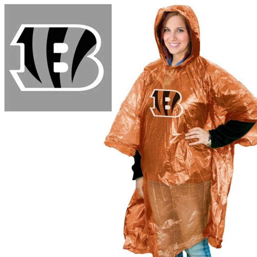 Rain Ponchos Cincinnati Bengals Rain Poncho 099606251954