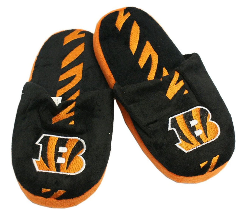 Cincinnati Bengals Cincinnati Bengals Slippers - Youth 8-16 Stripe (12 pc case) CO 884966237119