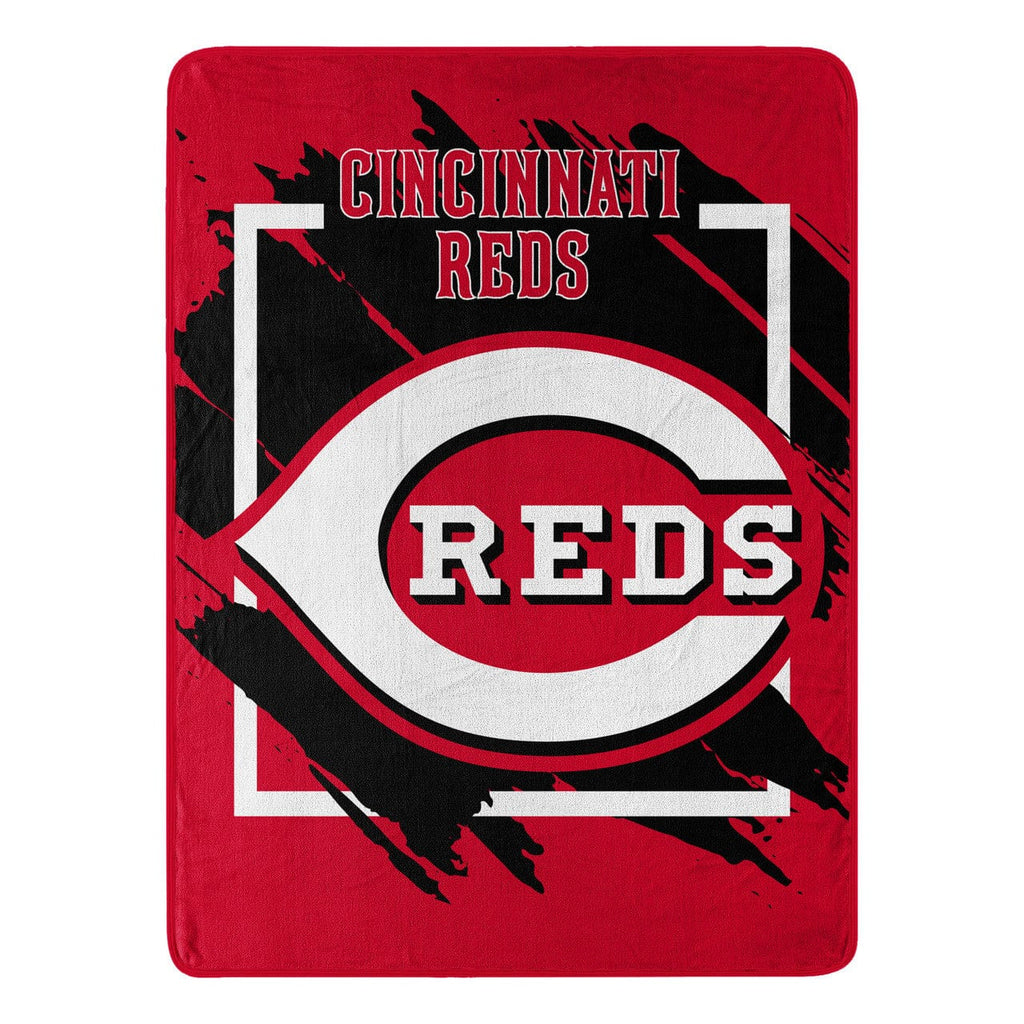 Blankets Cincinnati Reds Blanket 46x60 Micro Raschel Dimensional Design Rolled 190604330921