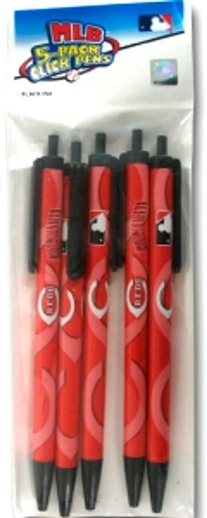 Pens Click Style 5 Pack Cincinnati Reds Click Pens - 5 Pack 657175183580