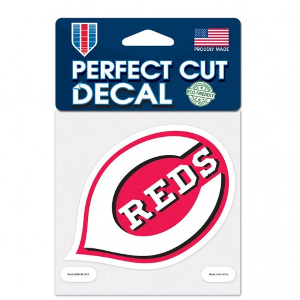 Decal 4x4 Perfect Cut Color Cincinnati Reds Decal 4x4 Perfect Cut Color 032085939159