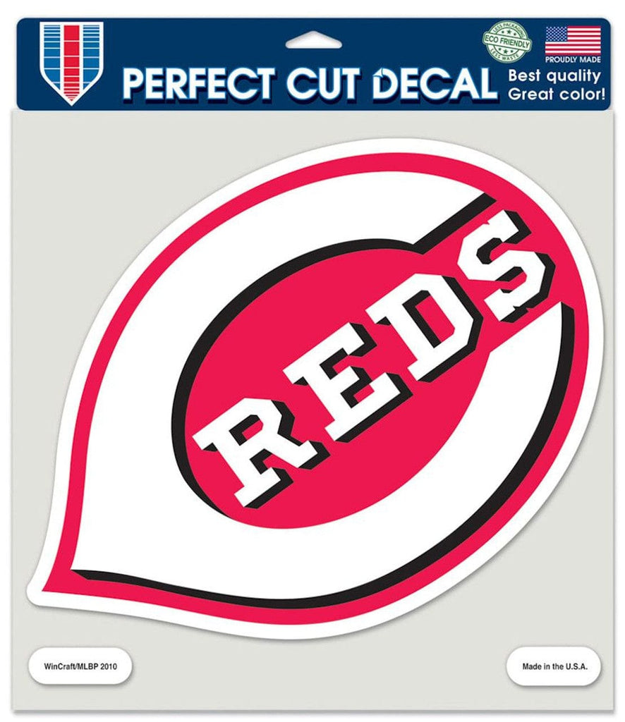 Decal 8x8 Perfect Cut Color Cincinnati Reds Decal 8x8 Die Cut Color 032085799159