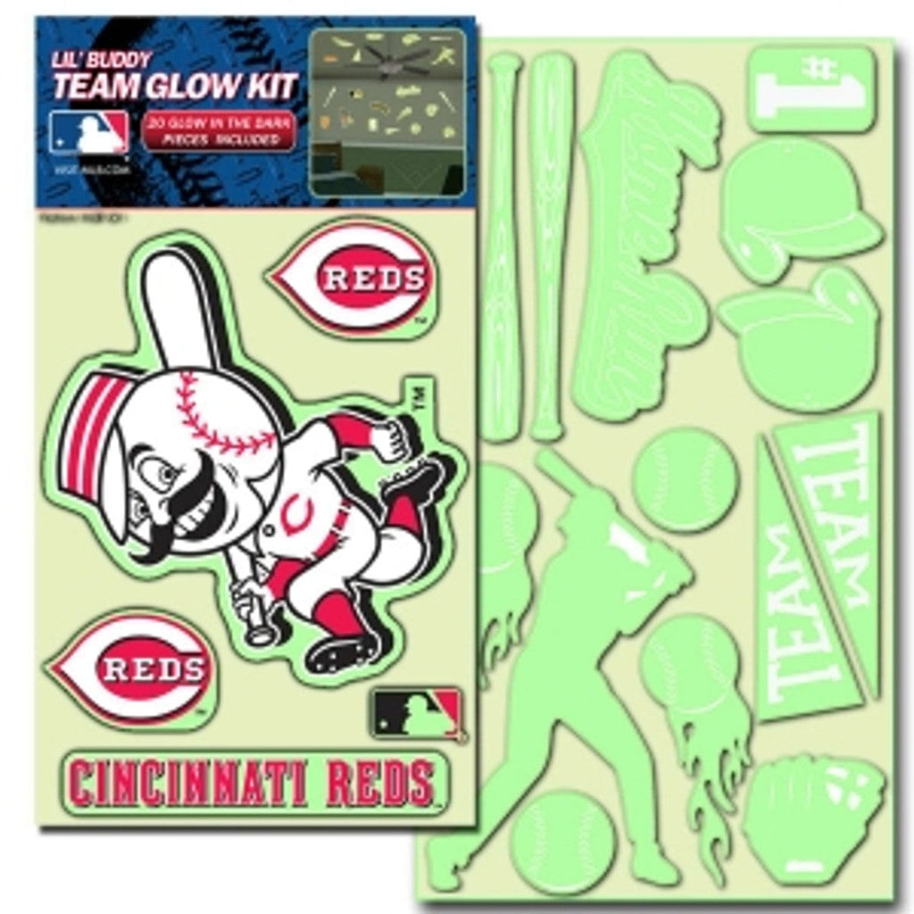 Cincinnati Reds Cincinnati Reds Decal Lil Buddy Glow in the Dark Kit CO 681620250085