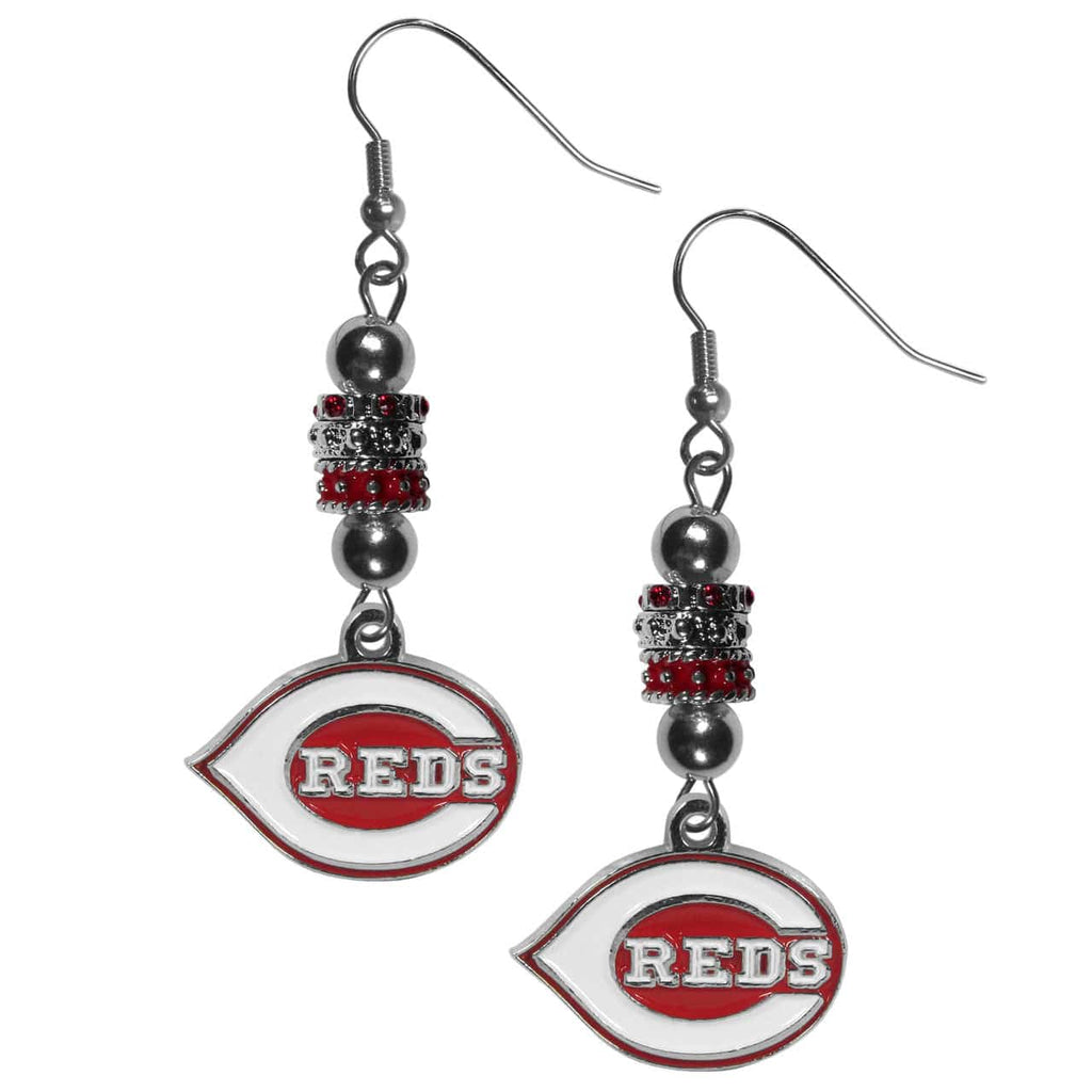 Cincinnati Reds Cincinnati Reds Earrings Fish Hook Post Euro Style CO 754603680137