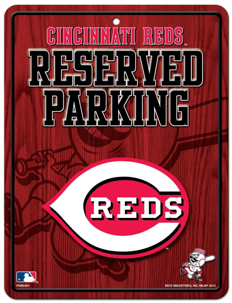 Sign Metal Parking Cincinnati Reds Sign Metal Parking - Special Order 094746550233