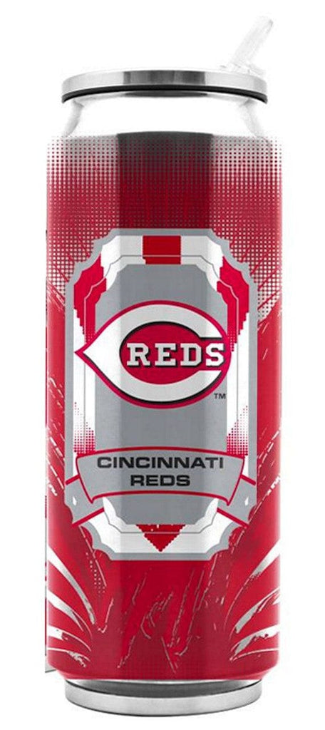 Drink Can 16.9 Steel Thermo Cincinnati Reds Stainless Steel Thermo Can - 16.9 ounces - Special Order 094131071367