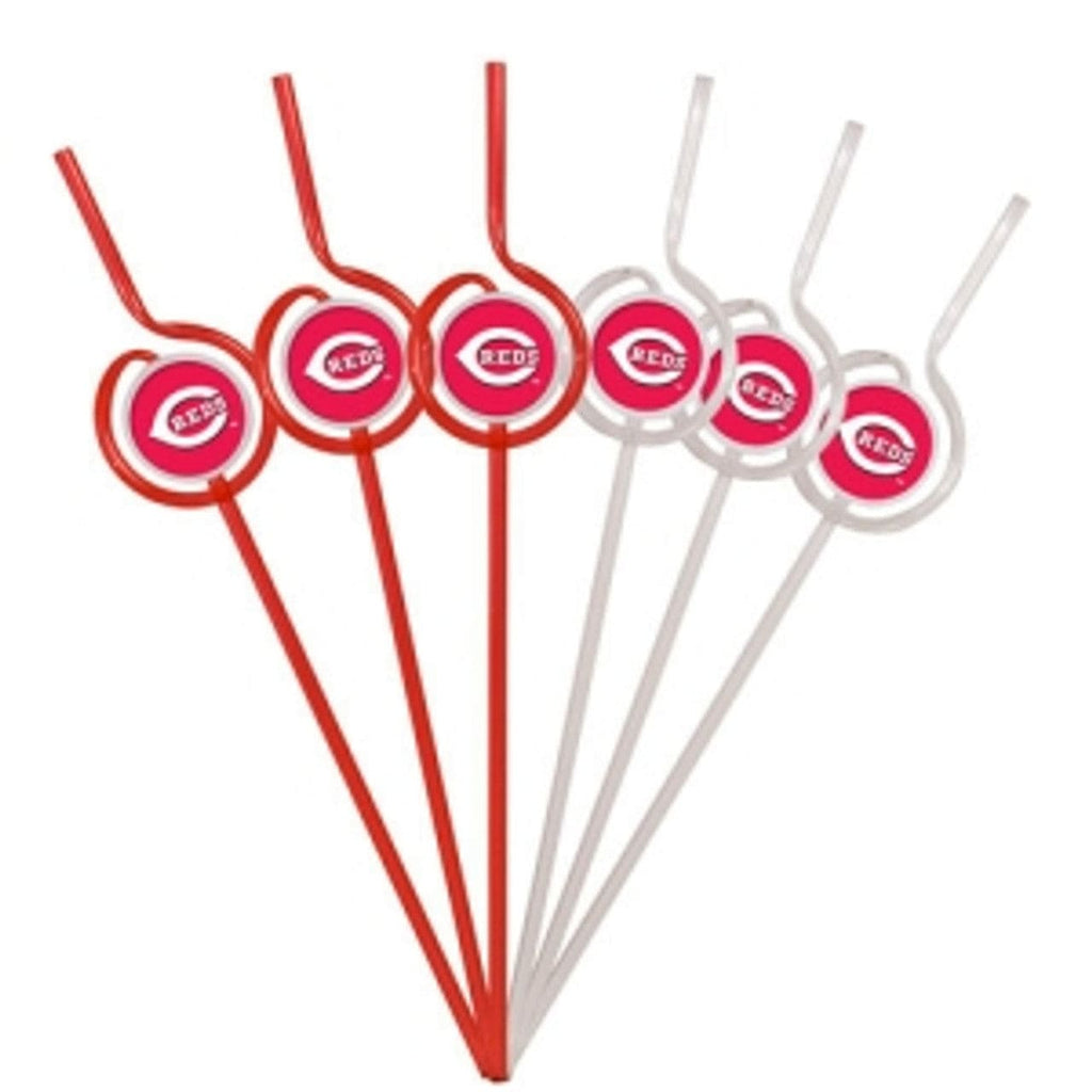 Cincinnati Reds Cincinnati Reds Team Sipper Straws CO 815580019034