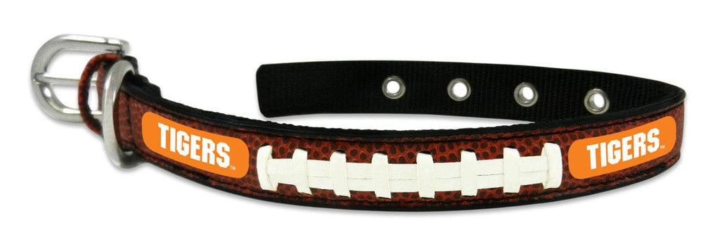 Pet Collar Small Clemson Tigers Classic Leather Small Football Collar 844214062405