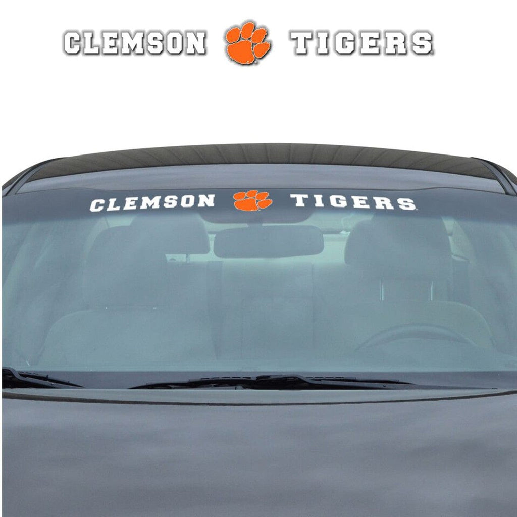 Decal 35x4 Windshield Style Clemson Tigers Decal 35x4 Windshield 681620807141