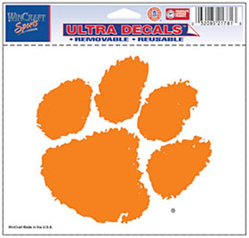 Decal 5x6 Multi Use Color Clemson Tigers Decal 5x6 Ultra Color 032085217813