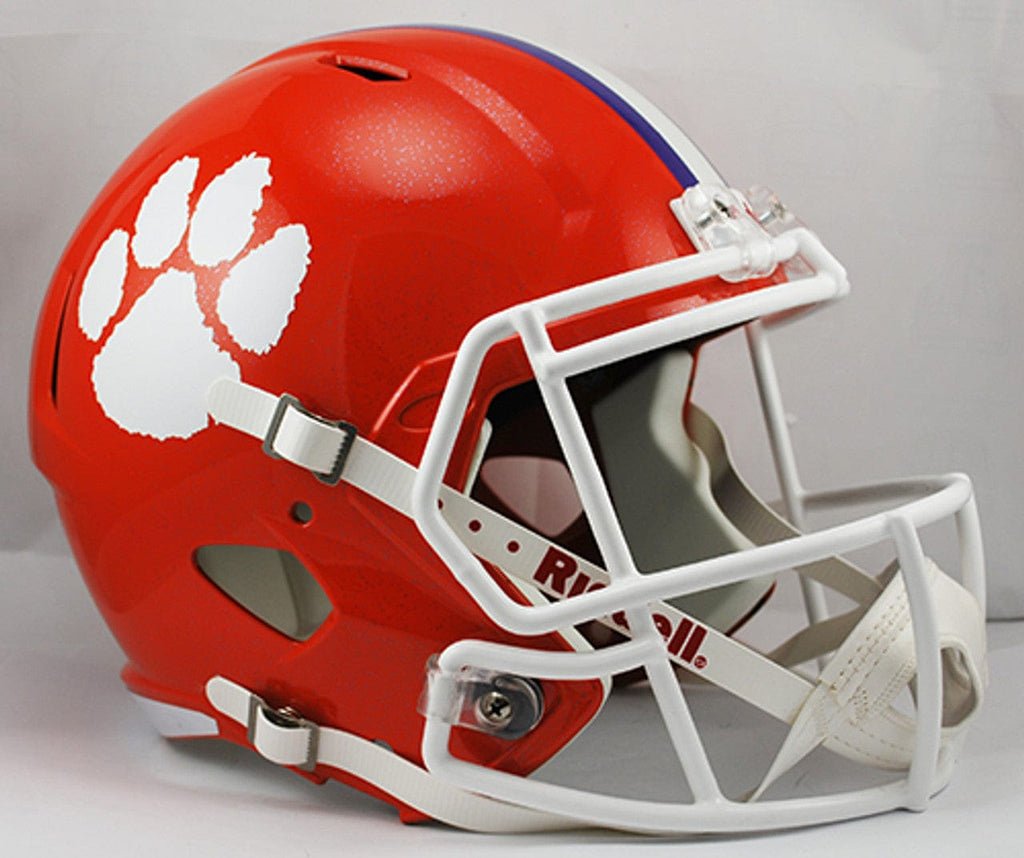 Helmets Full Size Replica Clemson Tigers Deluxe Replica Speed Helmet 095855898926