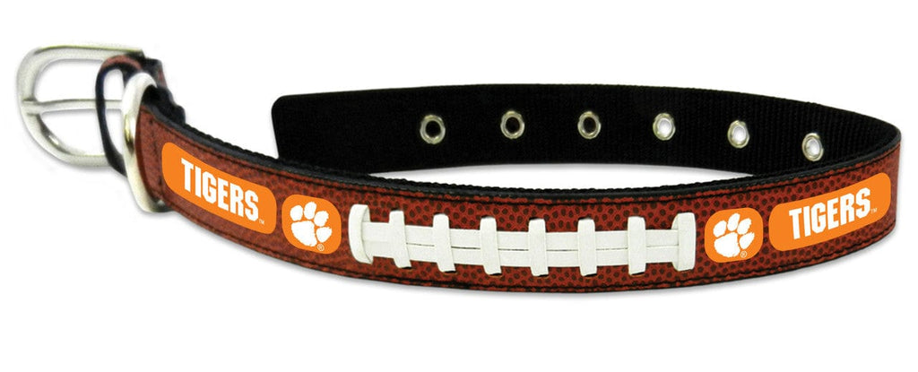 Pet Collar Medium Clemson Tigers Pet Collar Classic Football Leather Size Medium 844214062412
