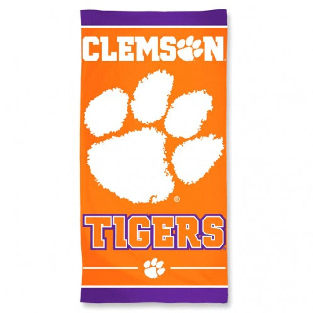 Towel Beach 30x60 Clemson Tigers Towel 30x60 Beach Style 099606188724