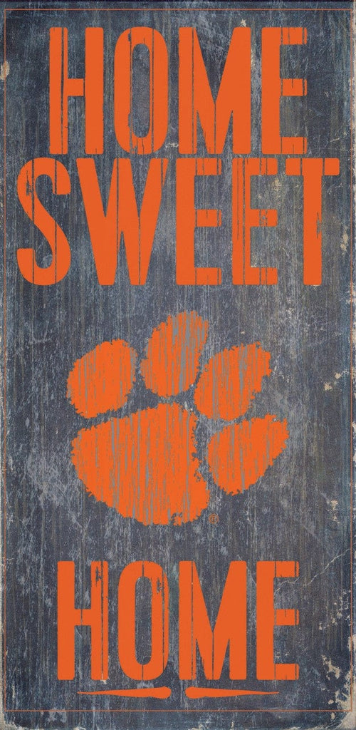Sign 6x12 Home Sweet Home Clemson Tigers Wood Sign - Home Sweet Home 6"x12" 878460048036