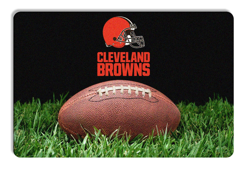 Pet Fan Gear Bowl Mat Cleveland Browns Pet Bowl Mat Classic Football Size Large 812940026404