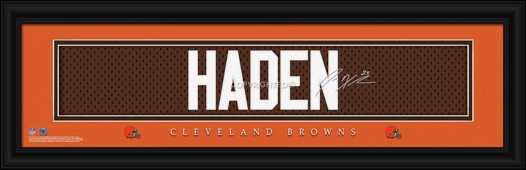 Cleveland Browns Cleveland Browns Print 8x24 Signature Style Joe Haden 848655037695