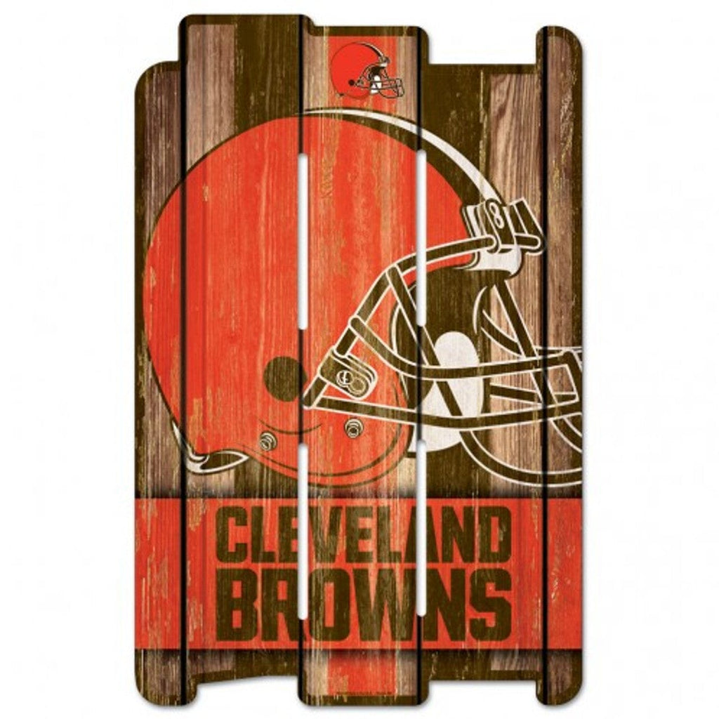 Sign 11x17 Fence Cleveland Browns Sign 11x17 Wood Fence Style 032085112231