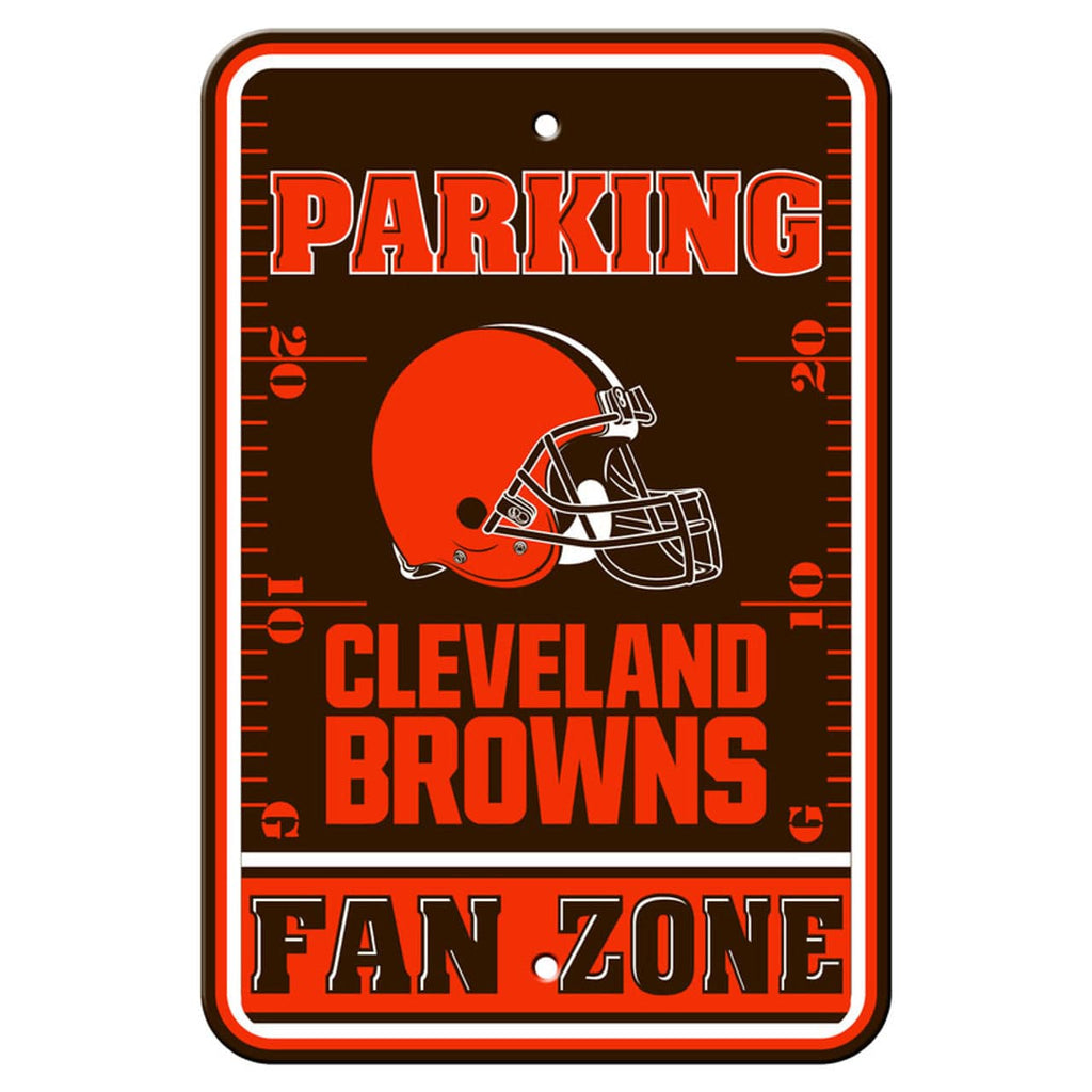 Cleveland Browns Cleveland Browns Sign 12x18 Plastic Fan Zone Parking Style CO 023245922425