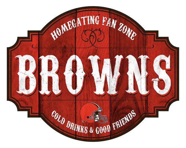 Cleveland Browns Brownie Elf with Football & Logo Type Die-cut MAGNET