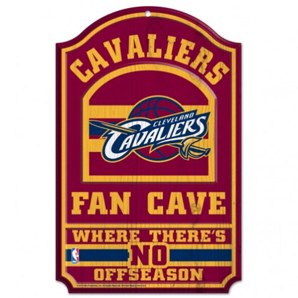 Sign 11x17 Fan Cave Cleveland Cavaliers 11x17 Wood Sign - Fan Cave 032085383075