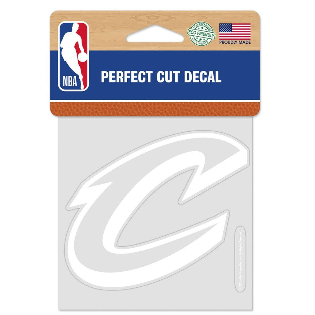 Decal 4x4 Perfect Cut White Cleveland Cavaliers Decal 4x4 Perfect Cut White 032085549310