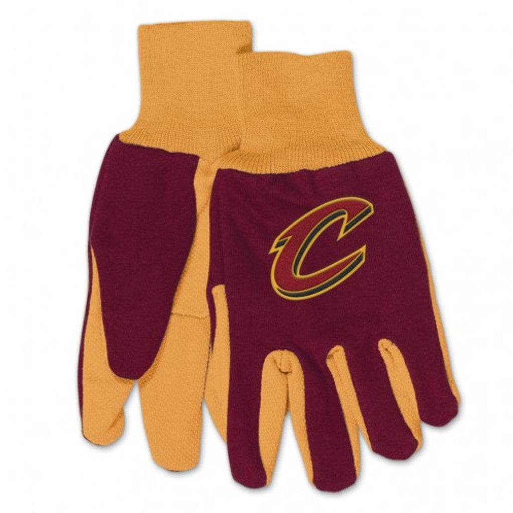 Gloves Cleveland Cavaliers Gloves Two Tone Style Adult Size - Special Order 099606962973