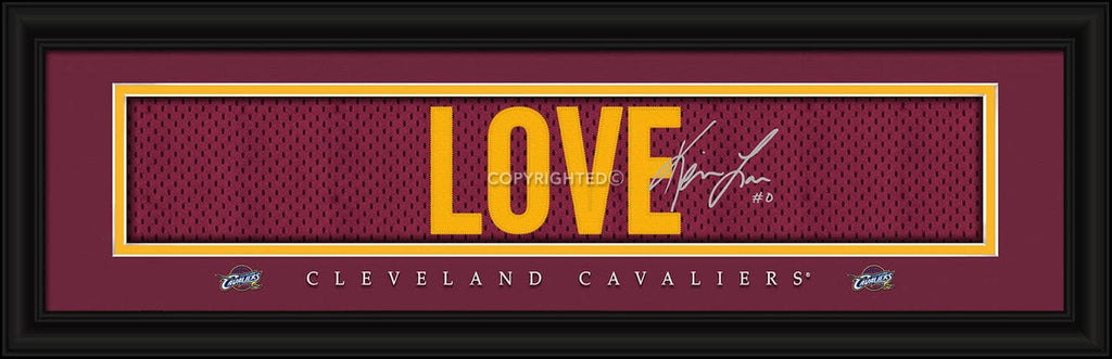 Print 8x24 Signature Style Cleveland Cavaliers Kevin Love Print - Signature 8"x24" 848655037367
