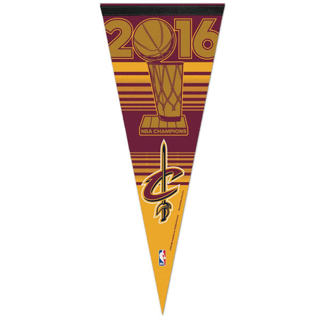 Cleveland Cavaliers Cleveland Cavaliers Pennant 12x30 Premium Style 2016 Champs Celebration w/o Players Design CO 032085806413