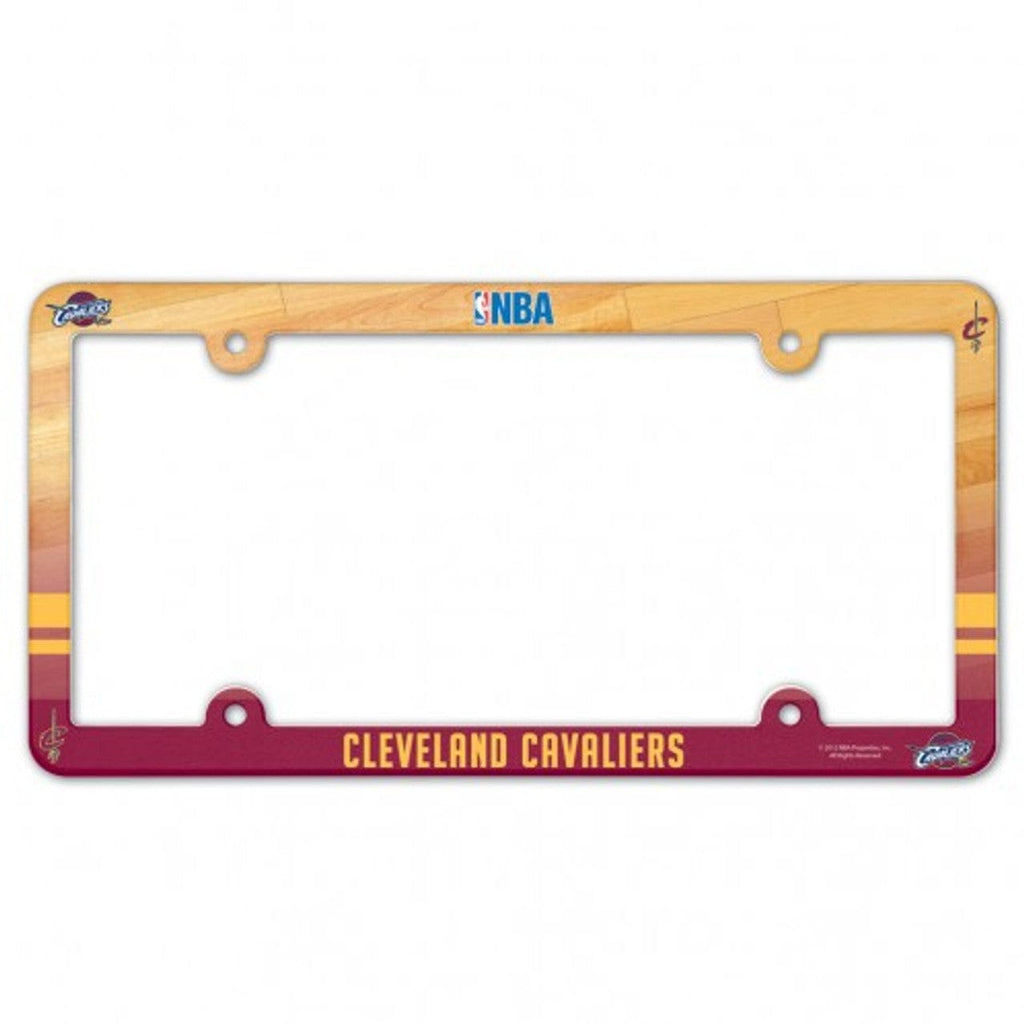 License Frame Plastic Cleveland Cavaliers Plastic Full Color License Plate Frame 032085904485