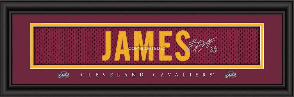 Cleveland Cavaliers Cleveland Cavaliers Print 8x24 Signature Style LeBron James 848655039880