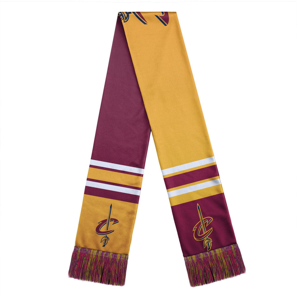 Scarf Colorblock Big Logo Style Cleveland Cavaliers Scarf Colorblock Big Logo Design 191418968201