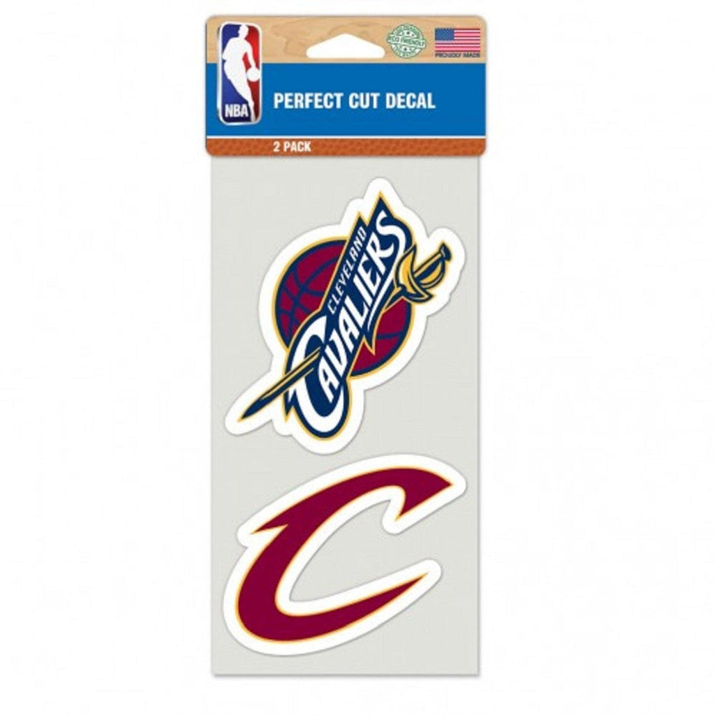 Decal 4x4 Perfect Cut Set of 2 Cleveland Cavaliers Set of 2 Die Cut Decals - Special Order 032085487018