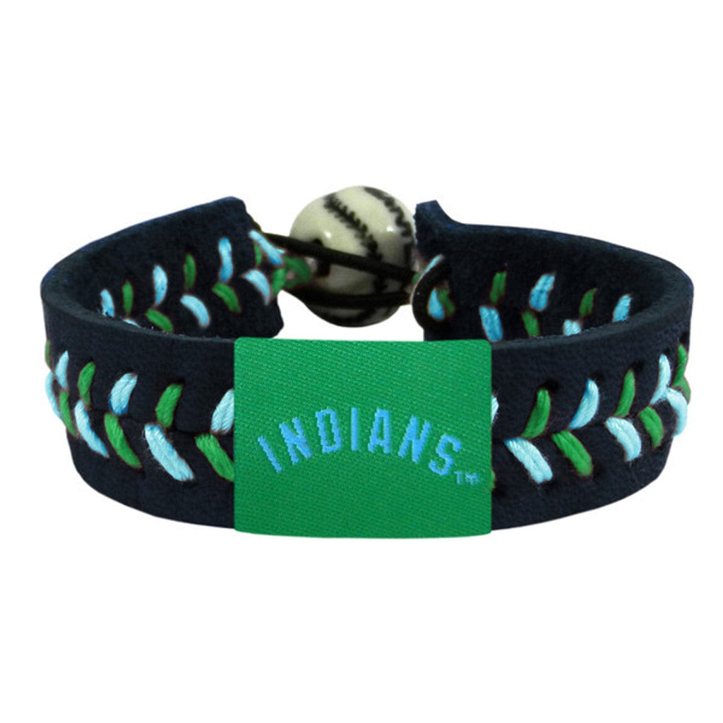 MLB Legacy Teams Cleveland Indians Bracelet Team Color Baseball Black CO 844214018594