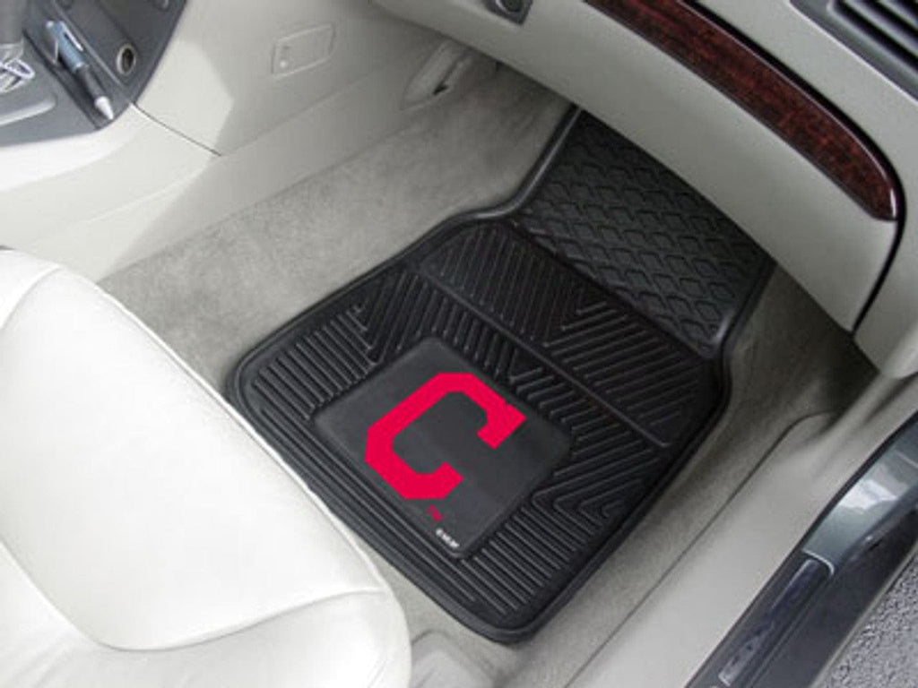 MLB Legacy Teams Cleveland Indians Car Mats Heavy Duty 2 Piece Vinyl - Special Order 846104088359