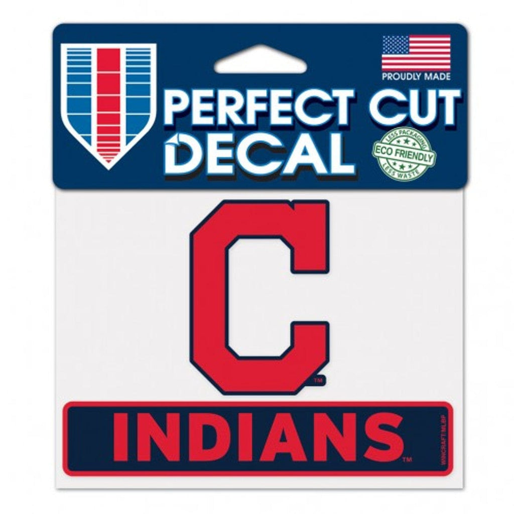 MLB Legacy Teams Cleveland Indians Decal 4.5x5.75 Perfect Cut Color 032085178503