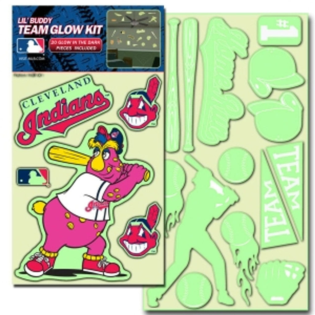 MLB Legacy Teams Cleveland Indians Decal Lil Buddy Glow in the Dark Kit 681620250092