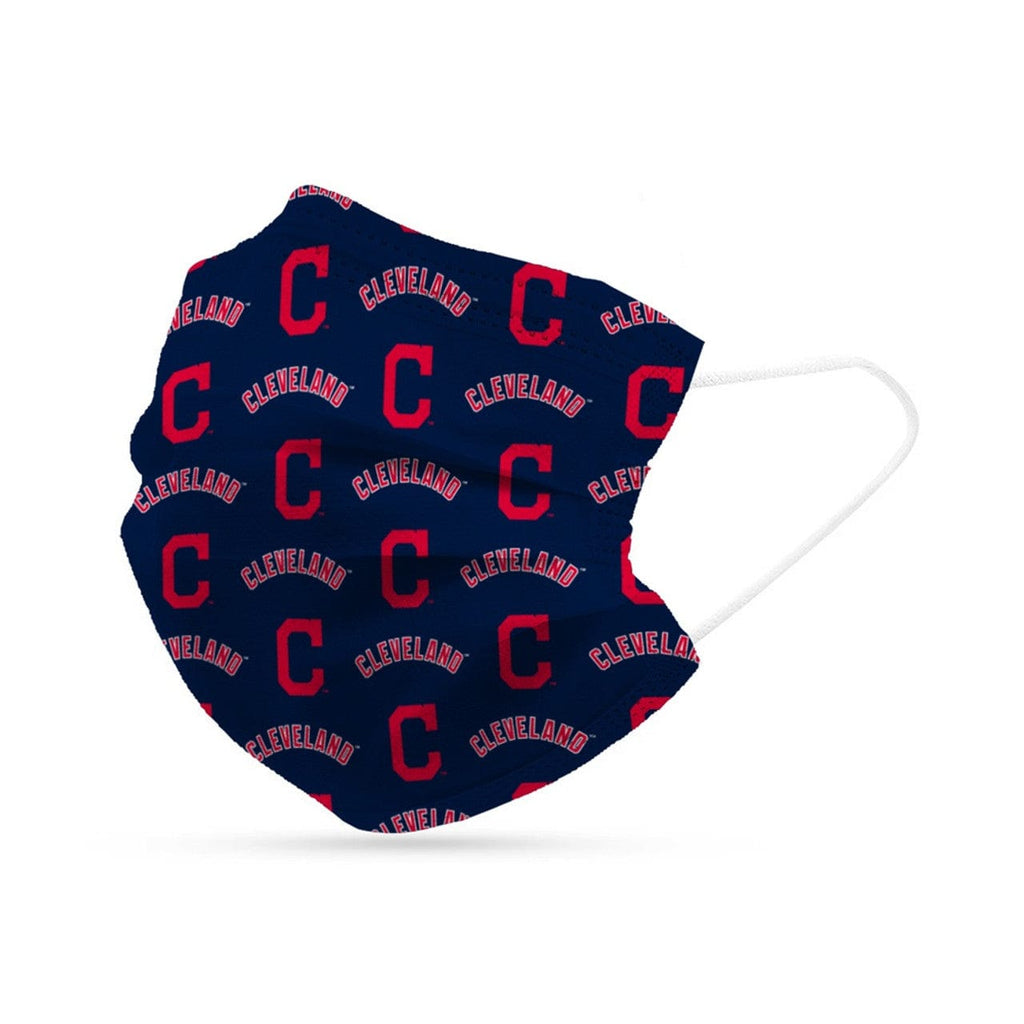 MLB Legacy Teams Cleveland Indians Face Mask Disposable 6 Pack 806293641988