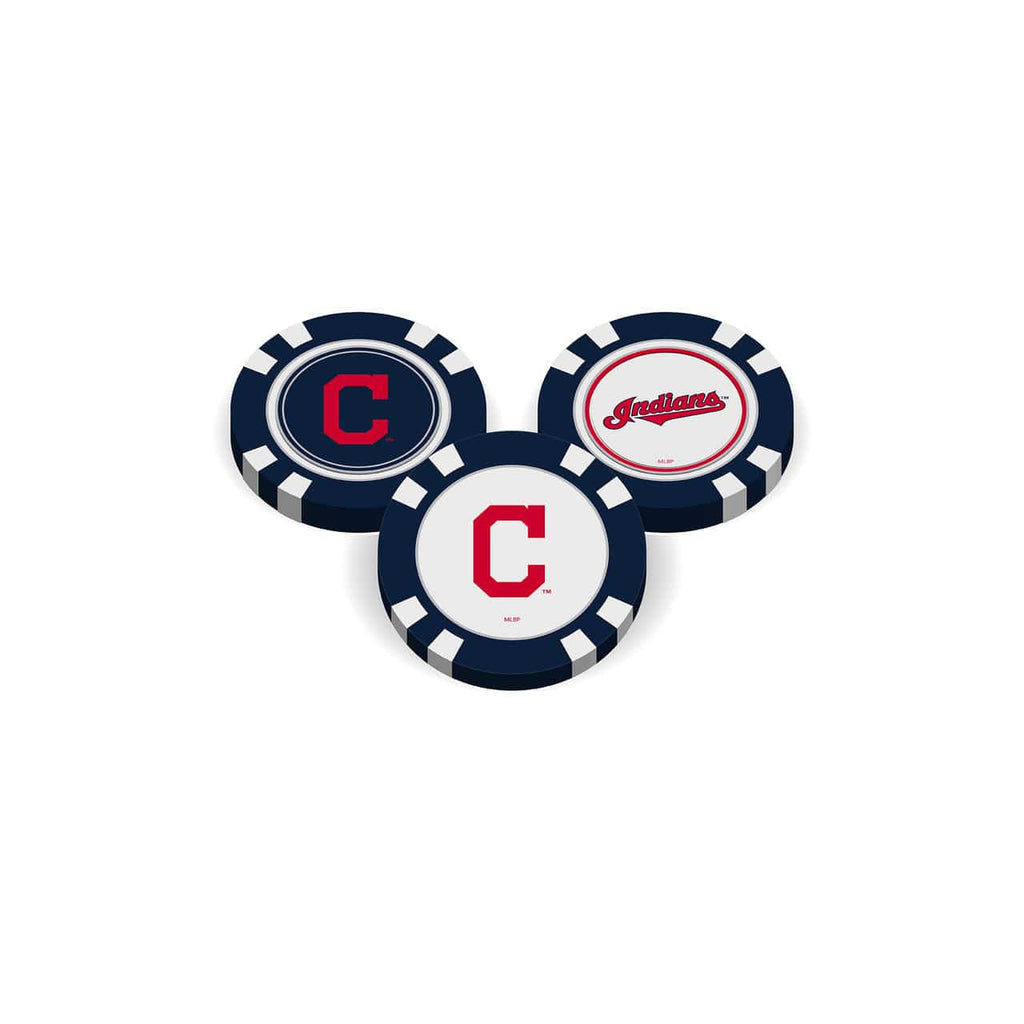 MLB Legacy Teams Cleveland Indians Golf Chip with Marker Bulk 637556957184